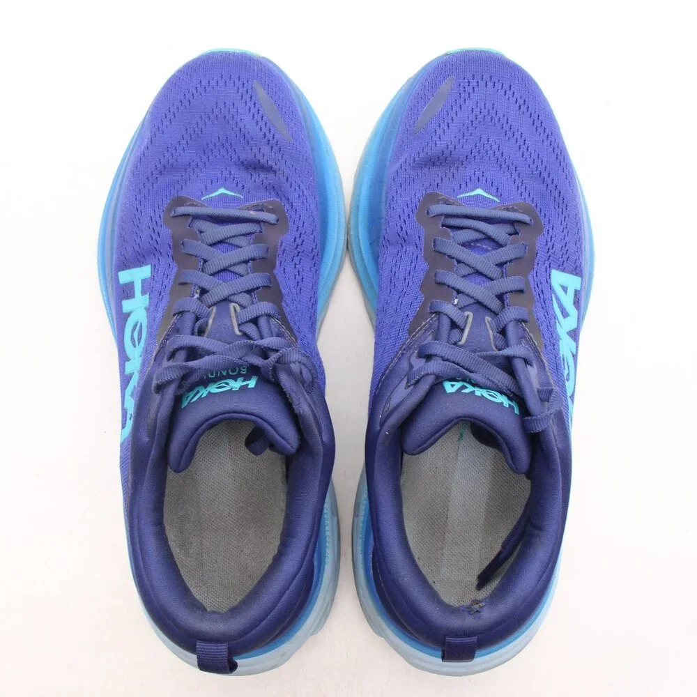 Hoka One One Bondi 8 Mens 9.5 (D) Blue Running Shoes Sneakers 1123202 BBBG - Picture 9 of 12